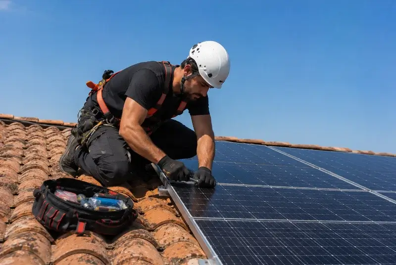 Maintenance et monitoring de panneaux solaires à Tourtenay