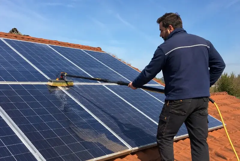 Nettoyage et entretien de panneaux solaires à Tourtenay